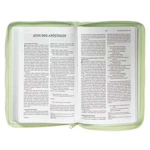Bíblia Rei de Israel com Zìper | NVI | Letra Normal | Couro Soft Verde