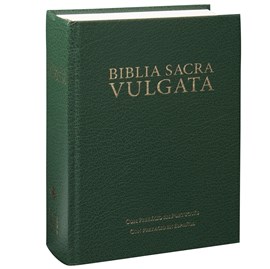 Biblia Sacra Vulgata em Latim | Letra Normal | Capa Dura Verde