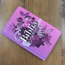 Segunda imagem do produto Bíblia Sagrada 860 | ARC | Letra Normal | Com Harpa Avivada e Corinhos | Capa Buquê Roxo