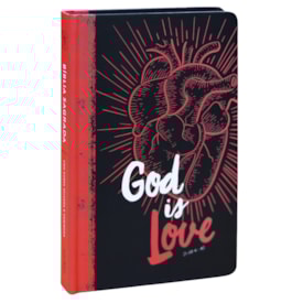 Bíblia Sagrada 860 | ARC | Letra Normal | Com Harpa Avivada e Corinhos | Capa God is Love