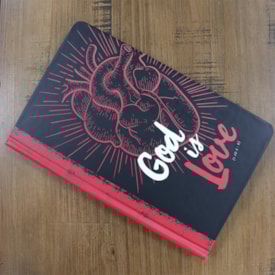 Segunda imagem do produto Bíblia Sagrada 860 | ARC | Letra Normal | Com Harpa Avivada e Corinhos | Capa God is Love