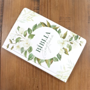 Segunda imagem do produto Bíblia Sagrada 860 | ARC | Letra Normal | Com Harpa Avivada e Corinhos | Capa Magnólia Branca