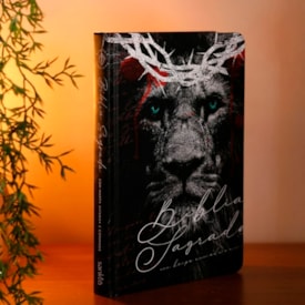 Segunda imagem do produto Bíblia Sagrada 860 | ARC | Letra Normal |  Leão Coroa de Espinhos