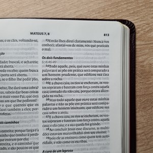 Bíblia Sagrada | A21 | Normal | C/ Referencias Cruzadas | Capa Luxo Marrom