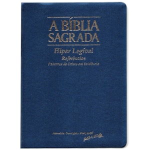 Bíblia Sagrada | ACF | Hiper Legível | Capa Azul C/ Índice