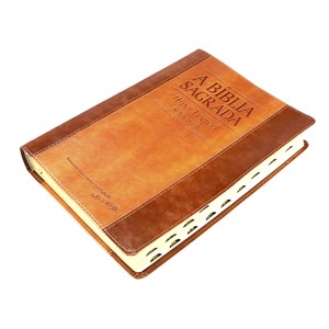 Bíblia Sagrada | ACF | Hiper Legível | Capa Bicolor Chocolate Havana C/ Índice