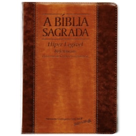 Bíblia Sagrada | ACF | Hiper Legível | Capa Bicolor Chocolate Havana C/ Índice
