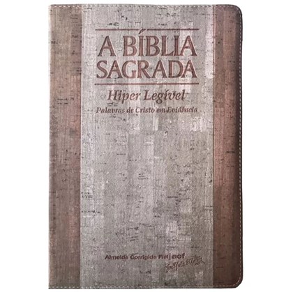Bíblia Sagrada | ACF | Hiper Legível | Capa Bicolor Cortiça e Madeira