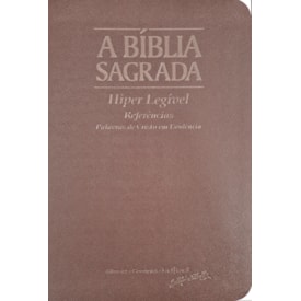 Bíblia Sagrada | ACF | Hiper Legível | Capa Luxo Rose Gold