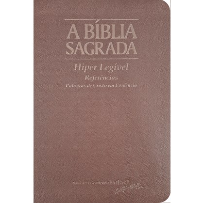 Bíblia Sagrada | ACF | Hiper Legível | Capa Luxo Rose Gold