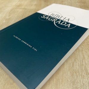 Segunda imagem do produto Bíblia Sagrada | ACF| Leitura Perfeita | Brochura Verde e Hush Pink