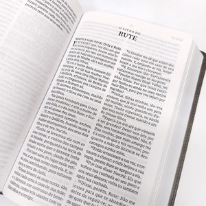 Bíblia Sagrada | ACF | Leitura Perfeita | Letra Grande | Couro Soft Cinza
