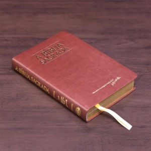 Segunda imagem do produto Bíblia Sagrada| ACF | Letra Gigante | Capa Luxo Caramelo