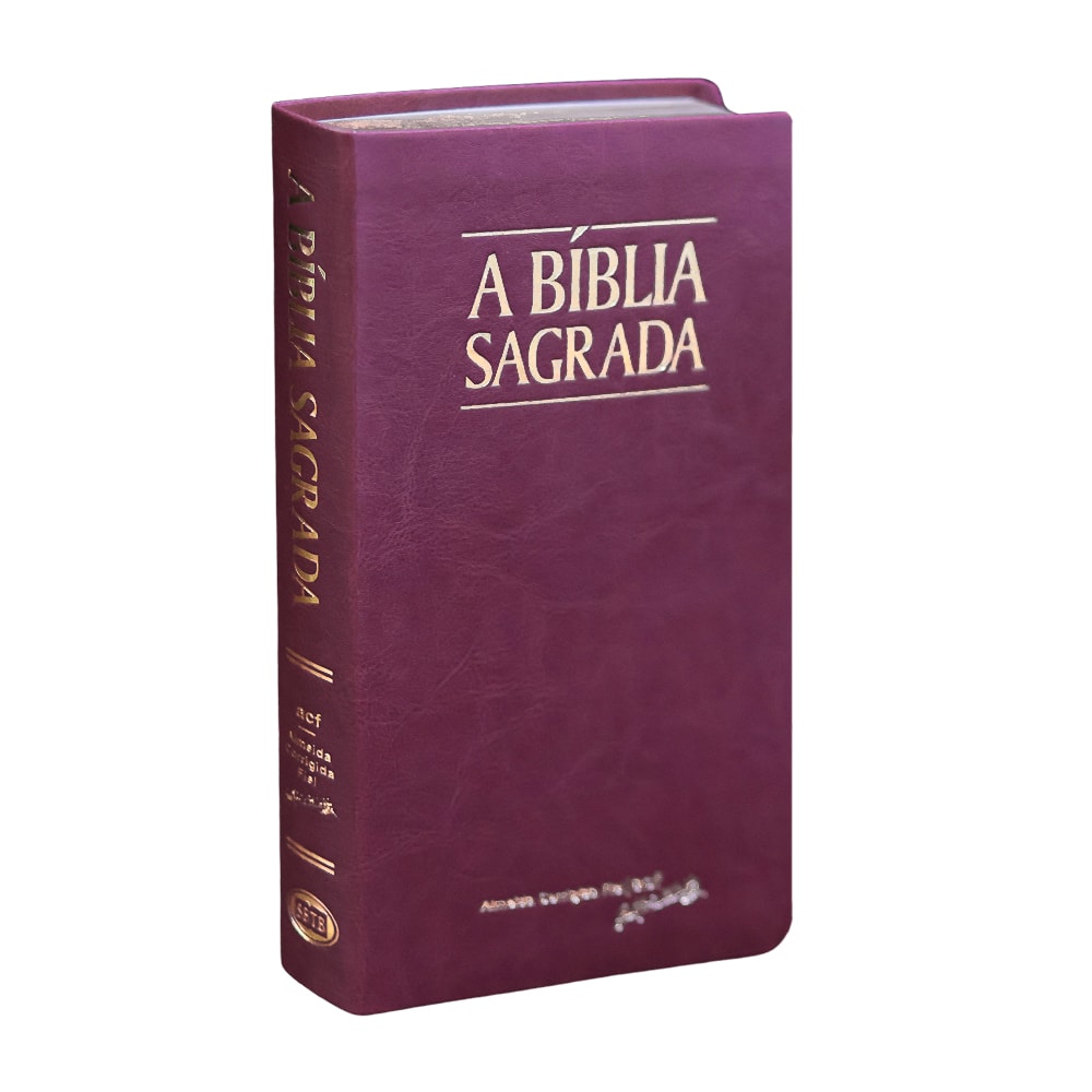 Bíblia Sagrada| ACF | Letra Gigante | Capa Luxo Vinho