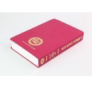 Segunda imagem do produto Bíblia Sagrada | ACF | Letra Gigante | Capa Rosa Semi-Luxo