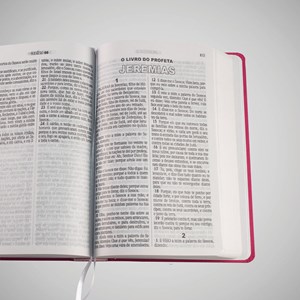 Bíblia Sagrada | ACF | Letra Gigante | Capa Rosa Semi-Luxo