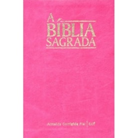Bíblia Sagrada | ACF | Letra Gigante | Capa Rosa Semi-Luxo