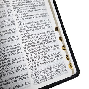 Bíblia Sagrada | ACF | Letra Gigante e Referências | C/ Índice Capa Luxo Preta