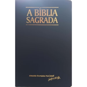 Bíblia Sagrada | ACF | Letra Grande | Capa Clássica Azul Semi-Luxo