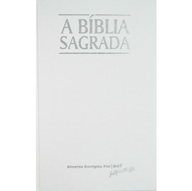 Bíblia Sagrada | ACF | Letra Grande | Capa Clássica Branca Semi-Luxo