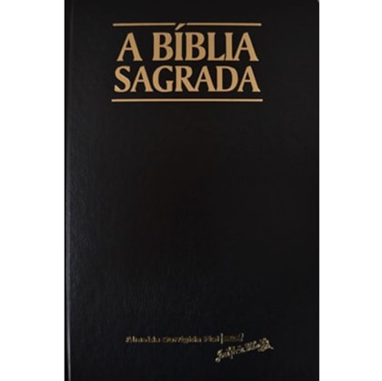 Bíblia Sagrada | ACF | Letra Grande | Capa Clássica Preta Semi-Luxo