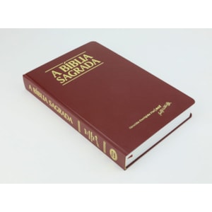 Segunda imagem do produto Bíblia Sagrada | ACF | Letra Grande | Capa Clássica Vinho Semi-Luxo