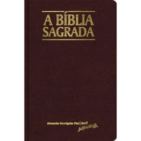 Bíblia Sagrada | ACF | Letra Grande | Capa Clássica Vinho Semi-Luxo