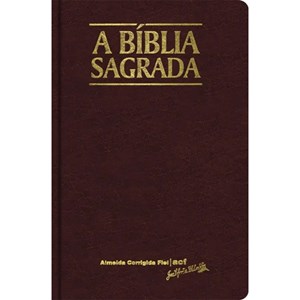 Bíblia Sagrada | ACF | Letra Grande | Capa Clássica Vinho Semi-Luxo
