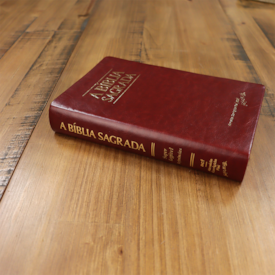Segunda imagem do produto Bíblia Sagrada | ACF | Letra Grande Super Legível | Capa Luxo Mogno | Com Indíce