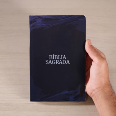 Segunda imagem do produto Bíblia Sagrada | ACF | Letra Normal | Capa Brochura Deep Blue