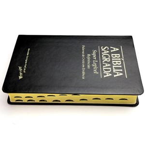 Bíblia Sagrada | ACF | Letra Super Gigante e Referências | C/ Índice Capa Luxo Preta