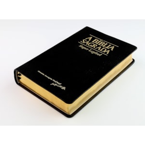 Segunda imagem do produto Bíblia Sagrada | ACF | Letra Super Legível | Capa Couro Legítimo Preta