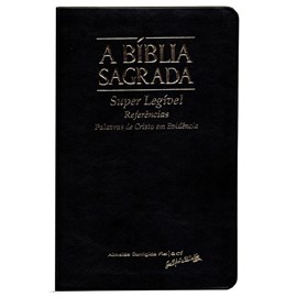 Bíblia Sagrada | ACF | Letra Super Legível | Capa PU luxo Preta
