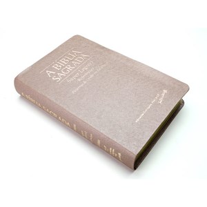 Bíblia Sagrada | ACF | Letra Super Legível | Capa PU luxo Rosê gold