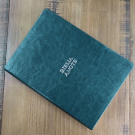 Segunda imagem do produto Bíblia Sagrada Anote | ARC | Letra Grande | Capa Luxo Verde