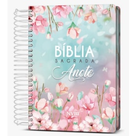 Bíblia Sagrada Anote Espiral Magnólia | NVI | Letra Normal | Capa Dura