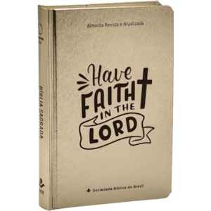 Bíblia Sagrada | ARA | Letra Grande | Capa Cristal Dourado Fosco