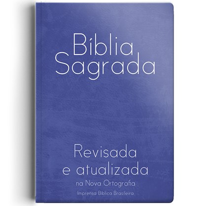 Bíblia Sagrada | ARA | Letra Grande | Semi-Luxo Azul Capa Dura