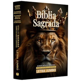 Bíblia Sagrada | ARC | Harpa Avivada e Corinhos | Jumbo | Capa Dura Leão Rei