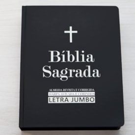 Segunda imagem do produto Bíblia Sagrada | ARC | Harpa Avivada e Corinhos | Jumbo | Capa Dura Preta