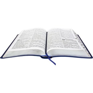 Bíblia Sagrada | ARC | Letra Gigante | Azul Arabesco C/ Índice