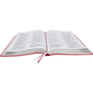 Bíblia Sagrada | ARC | Letra Gigante | Capa Rosa Claro C/ Índice