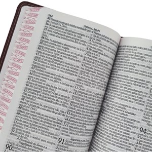 Bíblia Sagrada | ARC | Letra Gigante | PJD | Harpa Avivada e Corinhos | Capa Luxo PU Bordo