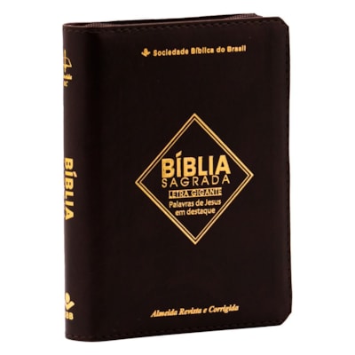 Bíblia Sagrada | ARC | Letra Gigante | Preta Com Zíper