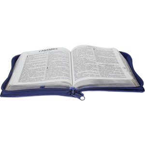 Bíblia Sagrada | ARC | Letra Grande | Capa Azul C/ Zíper e Índice