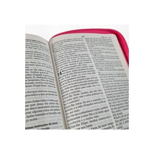 Bíblia Sagrada | ARC | Letra Grande | Capa Luxo Cruz Pink c/ Ziper