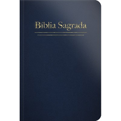 Segunda imagem do produto Bíblia Sagrada | ARC | Letra Grande | Capa Semi Luxo Azul