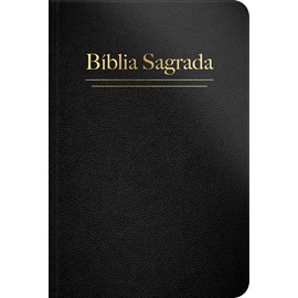 Bíblia Sagrada | ARC | Letra Grande | Capa Semi Luxo Preta