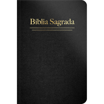 Bíblia Sagrada | ARC | Letra Grande | Capa Semi Luxo Preta