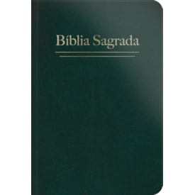 Bíblia Sagrada | ARC | Letra Grande | Capa Semi Luxo Verde